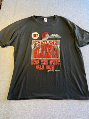 vintage 1992 Portland Trail Blazers graphic tee Jerzees